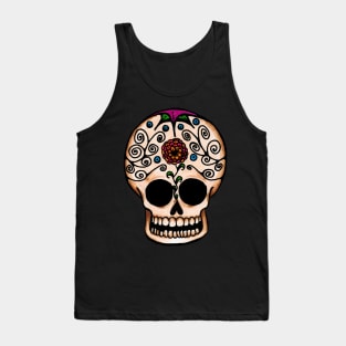 Marigold Sugar Skull Tank Top